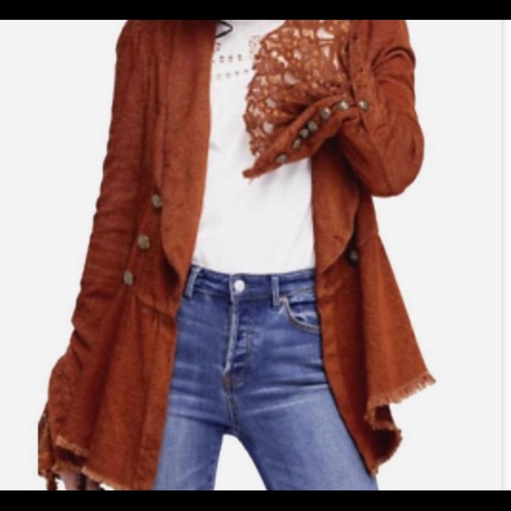 Free People, Rust colored blazer - Picture 3 of 6